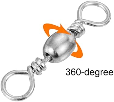 PATIKIL Fishing Barrel Swivels Carbon Steel Terminal Tackle - Image 4