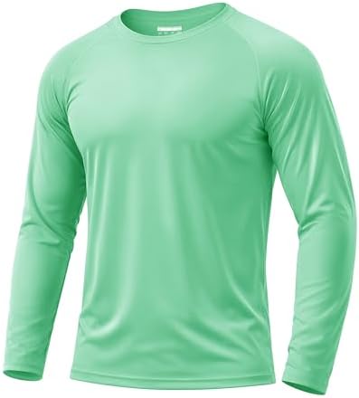 Boladeci Men's UPF 50+ Sun Protection UV SPF Shirts Long Sleeve Lightweight Quick Dry Swim T-Shirts Rash Guard by Boladeci