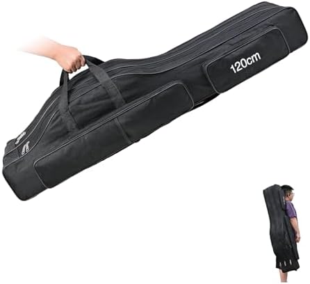 Fishing Bag 3 Layers Fishing Pole Bag,Portable Oxford Folding Rod Carry Case,Fishing Reel Tackle Storage Bag Case by Unknown