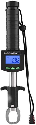 PerGar Digital Fish Grip Scale, Fish Weigher, 3 in 1 Digital Fish Grip Scale, 25kg/55lb Fish Lip Gripper Grabber, Fish Scales Digital Weight Lip Gripper by PerGar
