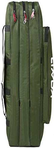 Lixada Fishing Rod Case - 3 Layers Oxford Bag, Portable Folding Carrier for Rods and Reels, Tackle Storage Travel Bag, 90cm/120cm/150cm Optional - Image 5