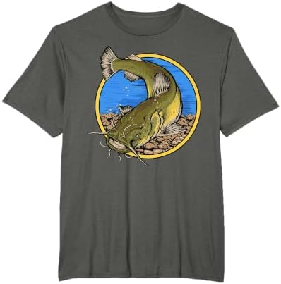 Flathead Catfish Fishing T-Shirt by Hunting+%26+Fishing+Merch