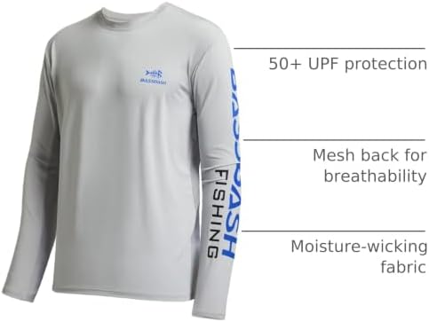 BASSDASH Fishing T Shirts for Men UV Sun Protection UPF 50+ Long Sleeve Tee T-Shirt - Image 3