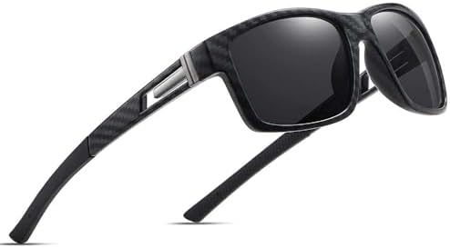suoso Polarized Sports Sunglasses for Men: UV400 Protection Glasses Wrap Around Goggles for Driving Fishing by suoso