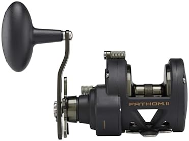 Penn Fathom II Star Drag Conventional Fishing Reel, Black Gold, 25N - Image 3