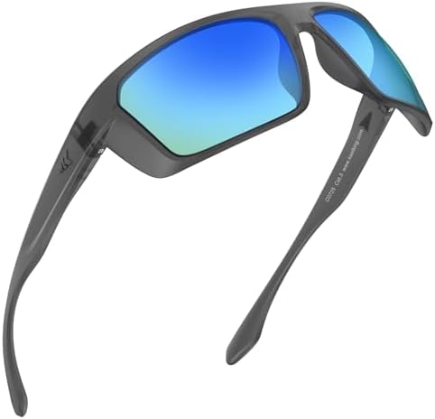 KastKing Huzzah Polarized Sport Sunglasses for Men and Women, Wrap Design by KastKing
