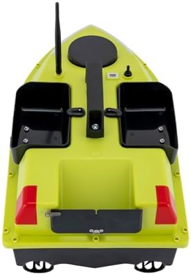 RC Bait Boat, 600m/1968ft Long-Distance Control Surf Fishing Bait Boat 4.4LBS Loading Capacity with Dual 5200mAh Battery and LCD for Lake/Ocean Angling, Auto Navigation (Green with light strip) - Image 5