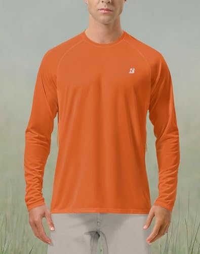 Roadbox Men's UPF 50+ UV Sun Protection Shirts, Long Sleeve Swim Rash Guard - Image 6