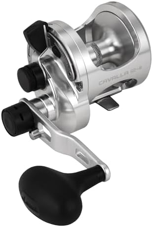 Okuma Cavalla 2-Speed Lever Drag Reel - Machined Aluminum Frame, Carbonite Drag System, Corrosion Resistant Saltwater Fishing Reel by OKUMA