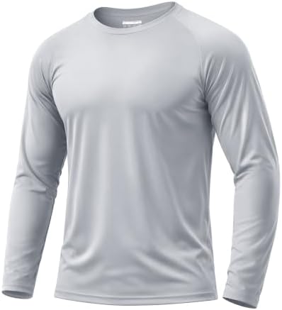 Boladeci Men's UPF 50+ Sun Protection UV SPF Shirts Long Sleeve Lightweight Quick Dry Swim T-Shirts Rash Guard by Boladeci