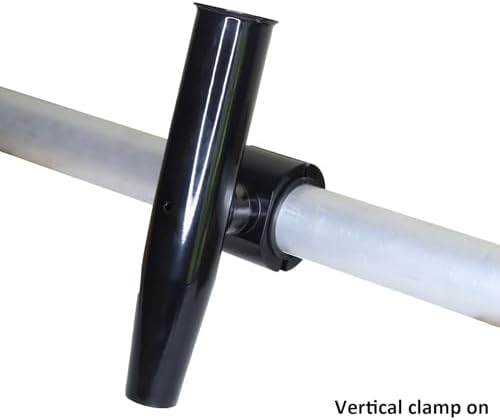 2 PCS T-Top Rod Holder Single Aluminum clamp on fit 1.5",1.875",2" inch Horizontal or Vertical Fishing Boat Tower/Leaning Post/Rail - Image 5
