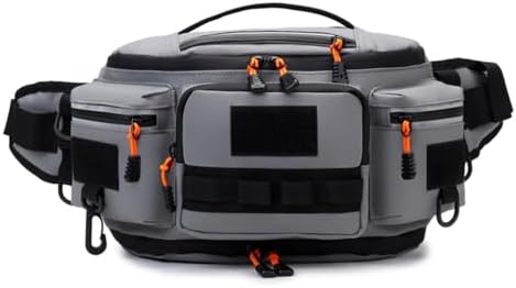 Fishing Tackle Bag, Waterproof Tackle Sling Pack with Adjustable Strap Reflective Fishing Waist Pack for Outdoor Anglers by Unknown