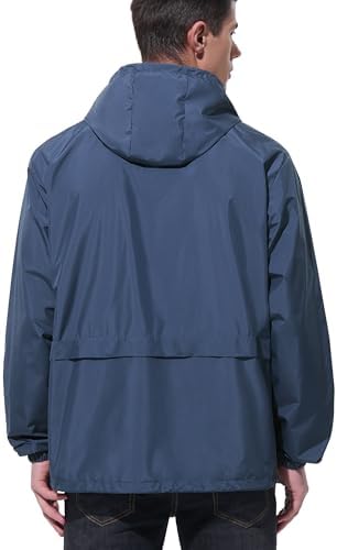 UIQUR Mens Rain Jacket Raincoat Waterproof Windbreaker - Image 2