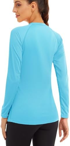 MAGCOMSEN Women's Long Sleeve Shirts UPF 50+ Sun Protection Shirts for Hiking Fishing Workout Rash Guard - Image 2