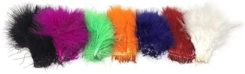Creative Angler Strung Marabou Bird Feathers for Tying Fly Fishing Flies - Fly Tying Accessories - Perfect Choice for Tail & Wings and Easy to Tie On The Lure by CreativeAngler