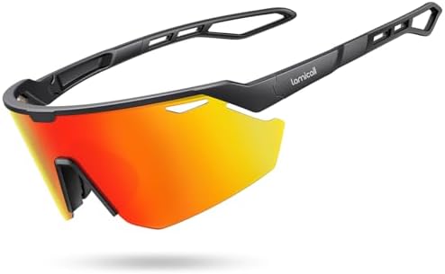 Lamicall 24g Polarized Sports Sunglasses for Men Women - UV400 Protection Sun Glasses for Baseball Running Cycling Fishing by Lamicall
