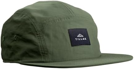 Tillak Wallowa Camp Hat, Lightweight Nylon 5 Panel Cap with Snap Closure by Tillak