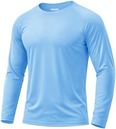 Boladeci Men's UPF 50+ Sun Protection UV SPF Shirts Long Sleeve Lightweight Quick Dry Swim T-Shirts Rash Guard by Boladeci