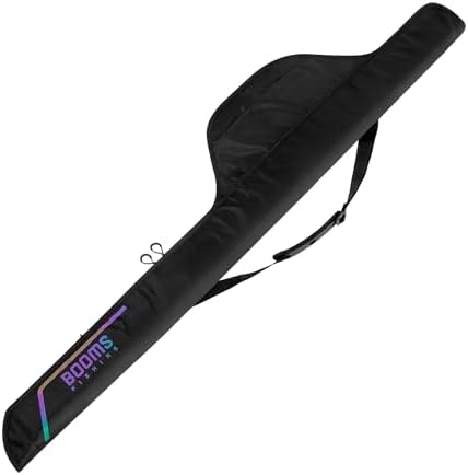 Booms Fishing PB4 6.4ft~8ft Fishing Rod and Reel Case, Portable Folded Fishing Pole Case, 1ft/7.7" Extended Design Fishing Spinning Rod Bag, Store Up to 2~3 Fishing Rods and Reels, 76"~96" by BoomsFishing
