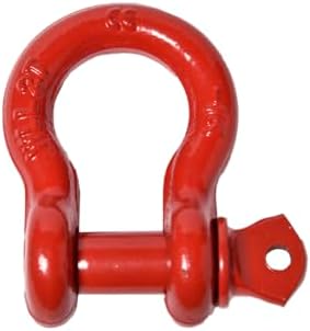 6 Pack Red Rigging 1/2" Bow Shackles D Ring Rugged 10Ton 22000Lb Breaking Strength WLL 2Ton 4400lb w 5/8'' Pin Clevis Screw Heavy Duty f Marine Boat Anchor ATV UTV Recovery by Hi-Gear - Image 3