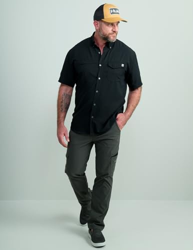 HUK Men's Tide Point Kc Scott Original Artwork Short Sleeve Shirt, Fishing Button Down - Image 6
