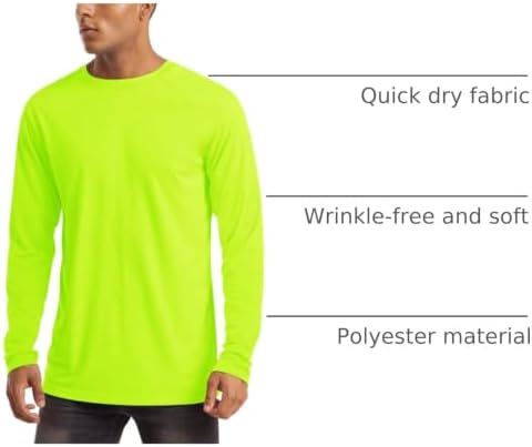 MAGCOMSEN Men's Long Sleeve Shirts UPF 50+ UV Sun Protection Athletic Shirts for Hiking Running Workout Rash Guard - Image 4