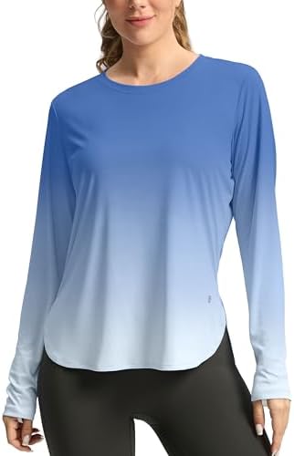 G Gradual Women's Sun Shirts UPF 50+ Long Sleeve Workout Hiking Tops by GGradual