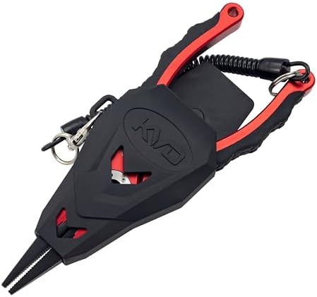 Strike King KVD Aluminum Pliers, 7 1/2-Inches, Red - Image 2
