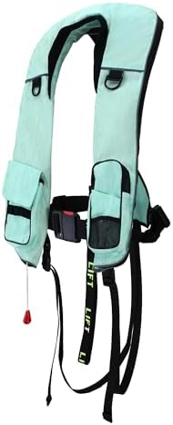 Inflatable Life Jackets for Adults Automatic Life Vests PFD Low Profile Load Capacity Up to 330lbs by LittleDoggy