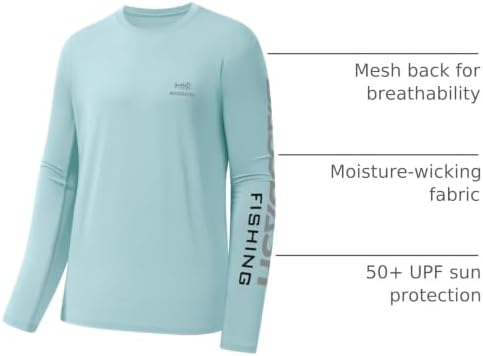 BASSDASH Fishing T Shirts for Men UV Sun Protection UPF 50+ Long Sleeve Tee T-Shirt - Image 3