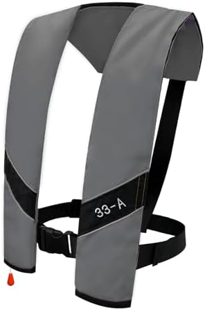 Automatic Inflatable Life Jacket|Life Vest for Adults|PFD Low Profile|Supports up to 330 lbs by morinokawau
