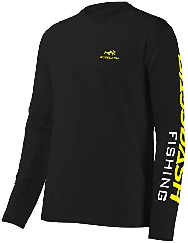 BASSDASH Fishing T Shirts for Men UV Sun Protection UPF 50+ Long Sleeve Tee T-Shirt by Bassdash