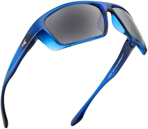 KastKing Huzzah Polarized Sport Sunglasses for Men and Women, Wrap Design by KastKing