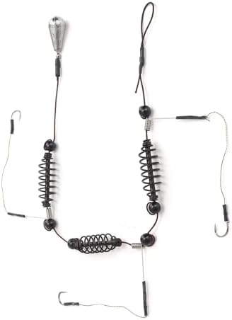 Artificial Lure Fish Hooks Cage 3 Set Trap Basket and Fishing Feeder Tackle Bait Trap Cage Feeder Basket Holder for Carp Spring Fishing with Strong High Carbon Steel Hooks Prevent - Image 2