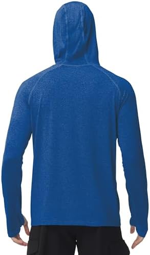 Roadbox Men's UPF 50+ Fishing Shirts, Long Sleeve UV Sun Protection Hoodie - Image 3