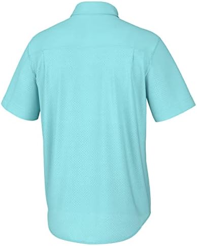 HUK Men's Tide Point Kc Scott Original Artwork Short Sleeve Shirt, Fishing Button Down - Image 5