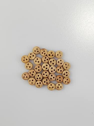 GAWEGM Ship Model Building Accessory - 20pcs Wooden Deadeye Pulley 6mm - Image 2