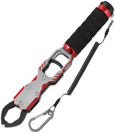 Red Aluminum Fish Gripper with Digital Scale for Fishing (Red) by Unknown