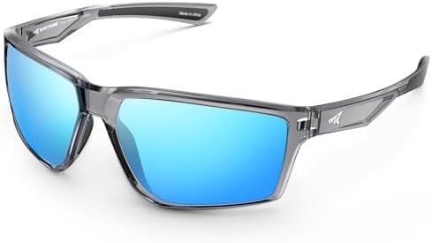 KastKing Osage Polarized Sport Sunglasses for Men and Women, Wrap Design by KastKing