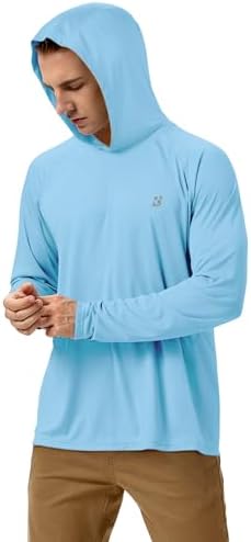 Roadbox Mens Fishing Sun Hoodie, Long Sleeve UPF 50+ UV Protection Shirts - Image 3