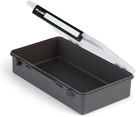 Plano StowAway Stow Tackle Box, with Corrosion-Preventive Rustricor, Single Latch Design, Transparent DuraView Lid, Stackable Storage for Fishing Bait, Lures and Gear, 3700 Deep Open (Pack of 3) - Image 3