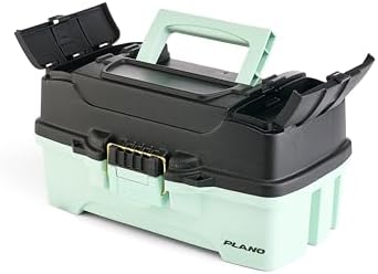 Plano Catch All One-Tray Tackle Box Kit, Black/Blue, Rust-Proof Brass Latch, Top-Access Tray with Deep Storage, Made in the USA, Portable Fishing Gear Storage Organizer - Image 6