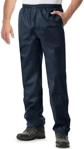 iCreek Men's Rain Pants Waterproof Breathable Lightweight Rain Over Pants by iCreekoutdoor