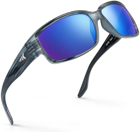 KastKing Skidaway Polarized Sport Sunglasses for Men and Women, Wrap Design by KastKing