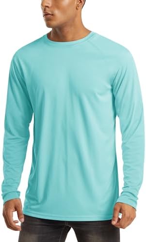 MAGCOMSEN Men's Long Sleeve Shirts UPF 50+ UV Sun Protection Athletic Shirts for Hiking Running Workout Rash Guard by MAGCOMSEN