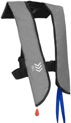 Automatic Inflatable Life Jacket,Preserver PFD for Adults,Life Vest for Adult,Supports Weight up to 330 pounds by NAUTISHIELD
