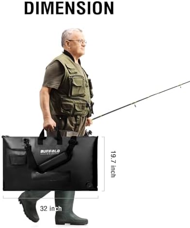 Buffalo Gear Fish Tournament Weigh in Bag for Bass Fishing, Heavy Duty Fish Bag for Caught Fish Waterproof,Leakproof,Puncture Resistant - Image 6