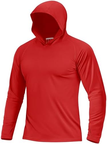 Boladeci Men's UPF 50+ Sun Protection Lightweight Hoodie Shirts Long Sleeve Fishing Shirt SPF UV Hiking Swim by Boladeci