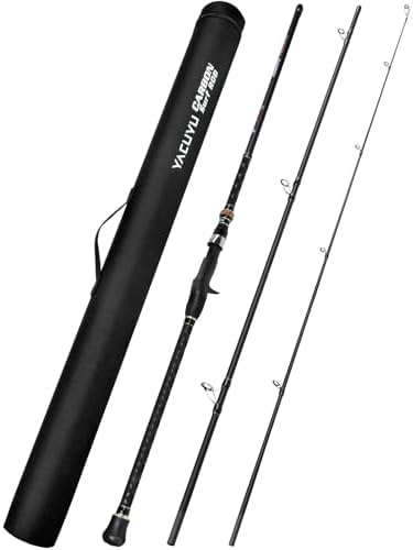 PROBEROS Surf Fishing Rod - Casting Spinning Fishing Rods with Tube(Case) 3 Piece 9'/10'/11'/12' Carbon Saltwater Travel Surf Spinning Rods by Proberos