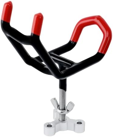 Dual-Angle Boat Fishing Rod Holder Rest, 4 Pack, 5° & 25° V-Shape Rod Cradle with Anti-Slip Rubber Tips, 3/8”-16 Thread Mount - Image 6